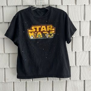 STAR WARS Graphic Black T-shirt size S  Pixel